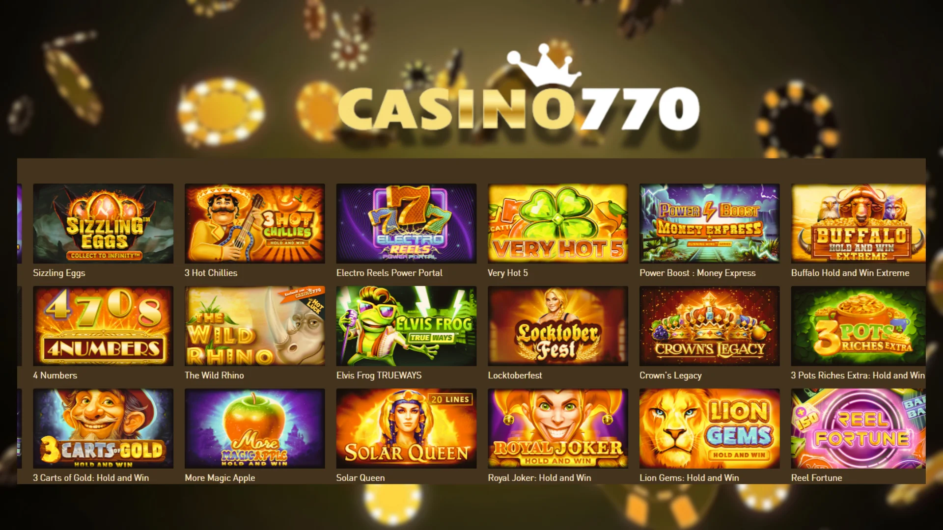 Bienvenue sur Casino 770 en ligne Bienvenue sur Casino 770